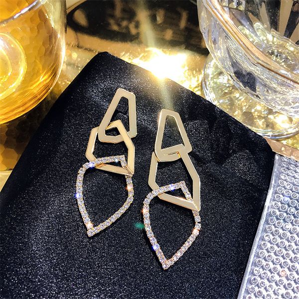 dangle & chandelier fyuan fashion lrregular geometricdrop earring for women exaggerate golden rhinestone wedding jewelry gifts, Silver
dangle & chandelier fyuan fashion lrregular geometricdrop earring for women exaggerate golden rhinestone wedding jewelry gifts, Silver