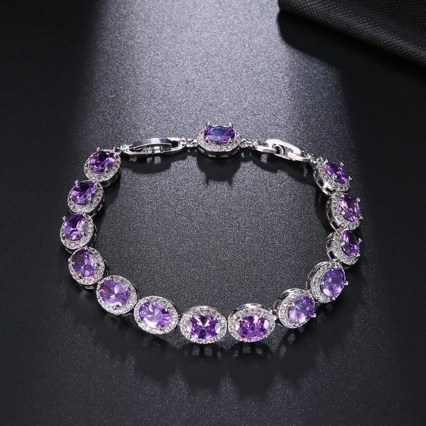 bangle hermosa fashion ovalamethyst jewelry bracelet 7'' for woman/lady hs0122b, Black
bangle hermosa fashion ovalamethyst jewelry bracelet 7'' for woman/lady hs0122b, Black