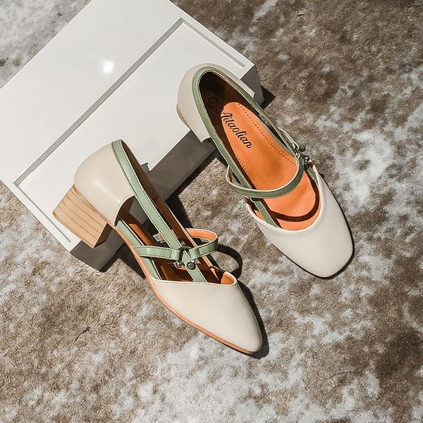 brand square toe pump women wood heels shoes shallow narrow band slides fashion patchwork mary jane shoes fashion zapatos mujer, Black
brand square toe pump women wood heels shoes shallow narrow band slides fashion patchwork mary jane shoes fashion zapatos mujer, Black