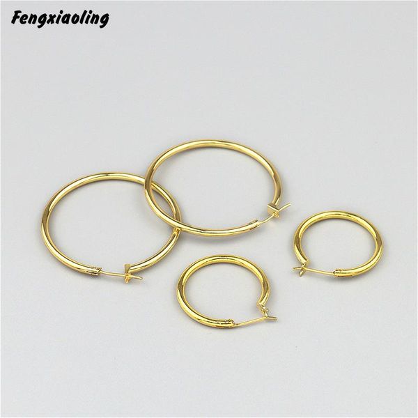 hoop & huggie fengxiaoling 100% genuine 925 sterling silver minimalism golden round 40mm earrings for women fine jewelry cute accessories, Golden;silver
hoop & huggie fengxiaoling 100% genuine 925 sterling silver minimalism golden round 40mm earrings for women fine jewelry cute accessories, Golden;silver