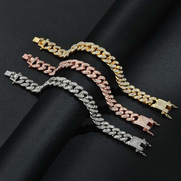 2020 hip hop iced out bling cz men bracelet fashion 20cm long miami cuban link bracelets male hiphop jewelry gifts 01, Black
2020 hip hop iced out bling cz men bracelet fashion 20cm long miami cuban link bracelets male hiphop jewelry gifts 01, Black