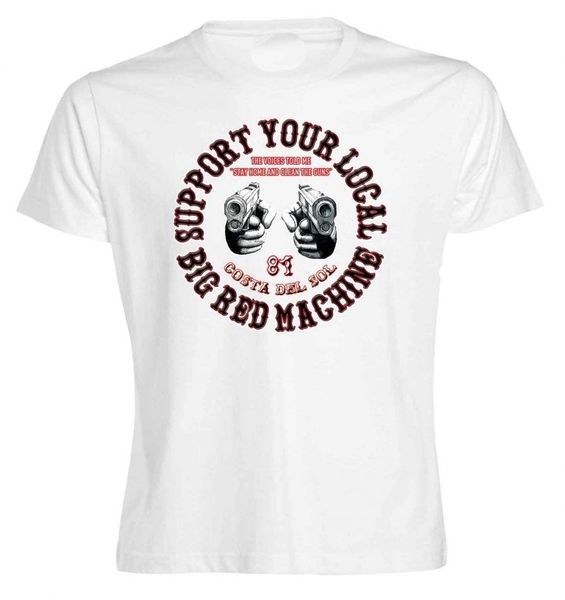 2019 summer brand clothing fashion o neck tees homme t-shirt guns white support costa del solfitness t shirt
2019 summer brand clothing fashion o neck tees homme t-shirt guns white support costa del solfitness t shirt