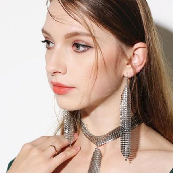 metal sequins tassels earrings shiny colorful long drop earring geometry pendant for women female dangle jewelry christmas gift, Silver
metal sequins tassels earrings shiny colorful long drop earring geometry pendant for women female dangle jewelry christmas gift, Silver