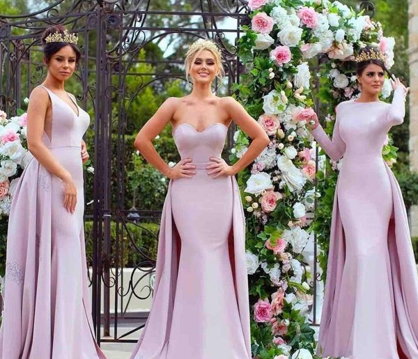 2021 light purple mermaid bridesmaid dresses overskirt sleeveless lace applique sweetheart v neck jewel long sleeves maid of honor gown, White;pink
2021 light purple mermaid bridesmaid dresses overskirt sleeveless lace applique sweetheart v neck jewel long sleeves maid of honor gown, White;pink