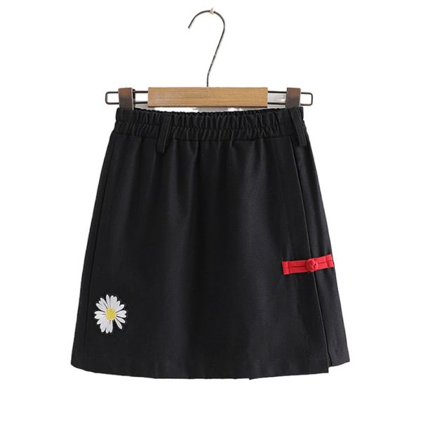 skirts black floral embroidery high waist a-line women 2021 summer fashion a line loose office ladies daily mini skirt 
skirts black floral embroidery high waist a-line women 2021 summer fashion a line loose office ladies daily mini skirt