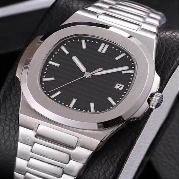18 colors luxury watch silver automatic mechanical watch stainless steel luminous hand black dial watch nautilus wholesale fatary, Slivery;brown
18 colors luxury watch silver automatic mechanical watch stainless steel luminous hand black dial watch nautilus wholesale fatary, Slivery;brown