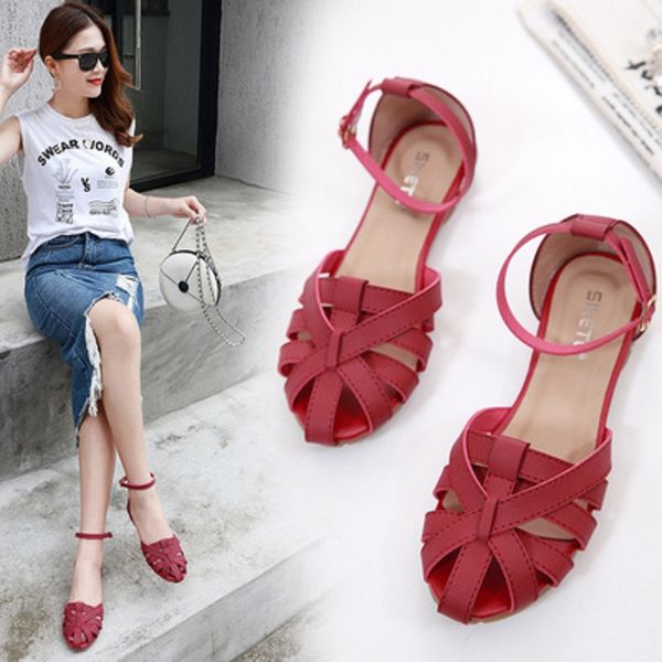 baotou sandals female 2020 new fashion ins tide wild fashion rome large size word buckle flat shoes summer, Black
baotou sandals female 2020 new fashion ins tide wild fashion rome large size word buckle flat shoes summer, Black