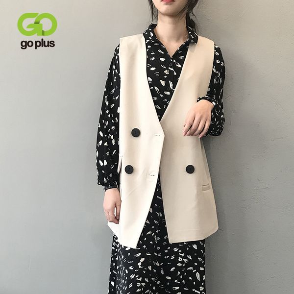 goplus autumn women's vest korean style black turn-down collar single breasted sleeveles vests office lady chalecos para mujer, Black;white
goplus autumn women's vest korean style black turn-down collar single breasted sleeveles vests office lady chalecos para mujer, Black;white