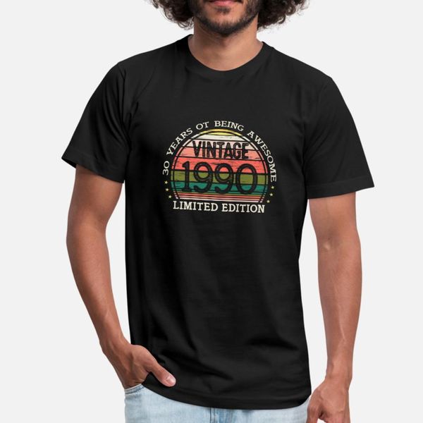 vintage 30-й день рождения 1990 года рождения подарок tee t shirt men создать 100% хлопок вокруг шеи шаблон солнечный свет юмор летние письм
vintage 30-й день рождения 1990 года рождения подарок tee t shirt men создать 100% хлопок вокруг шеи шаблон солнечный свет юмор летние письм