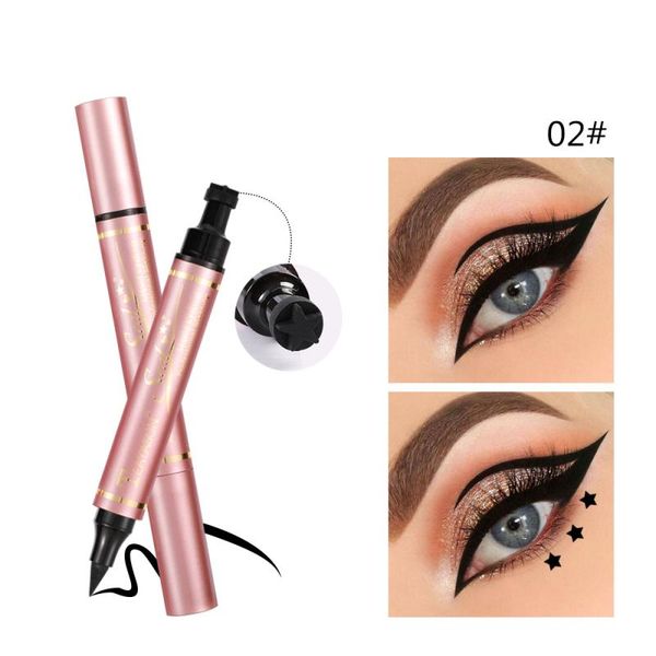 eye shadow/liner combination 2 in1 liquid matte eyeliner stamp pen star thin wing seal black glitter waterproof lasting liner pencil makeup
eye shadow/liner combination 2 in1 liquid matte eyeliner stamp pen star thin wing seal black glitter waterproof lasting liner pencil makeup