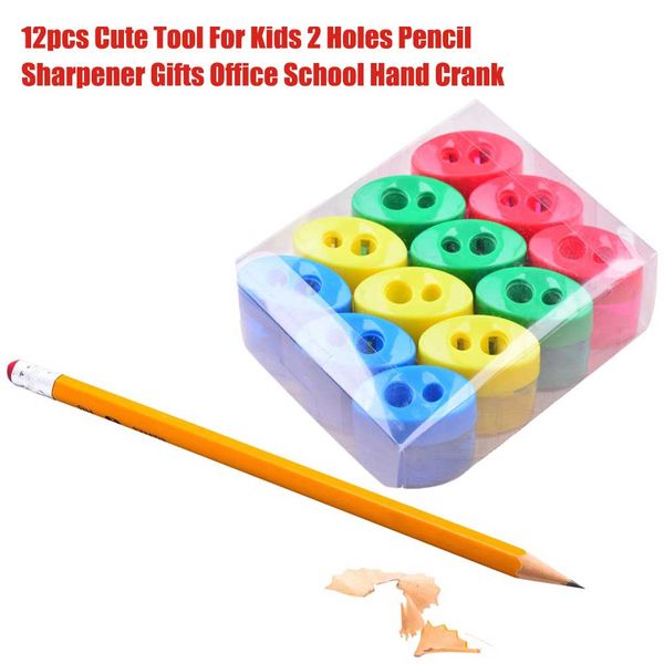 12pcs cute tool for kids 2 holes pencil sharpener gifts office school hand crank
12pcs cute tool for kids 2 holes pencil sharpener gifts office school hand crank