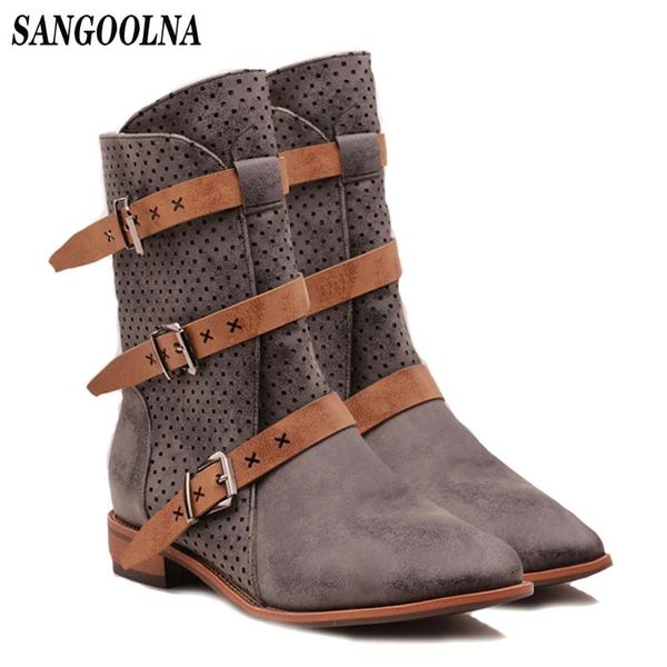 vintage roman boots for women leather buckle pointed toe winter shoes women basic western boots botas invierno mujer, Black
vintage roman boots for women leather buckle pointed toe winter shoes women basic western boots botas invierno mujer, Black