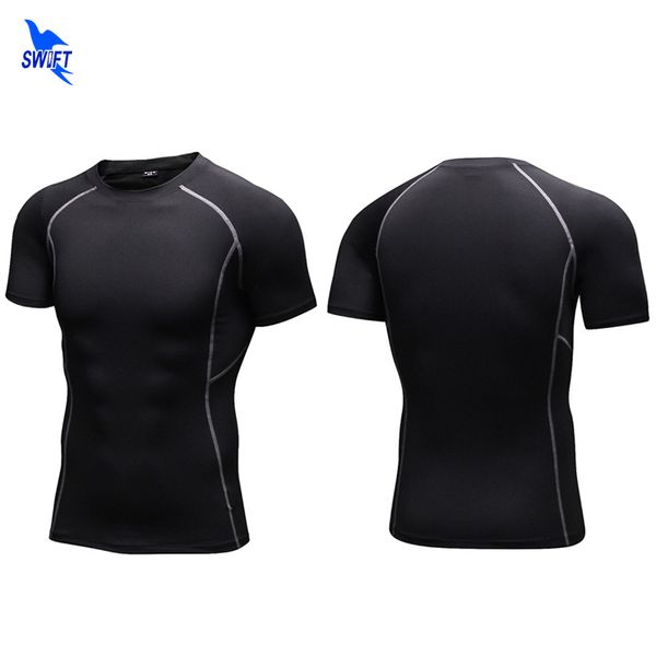 running jerseys fitness men short sleeve t shirts clothes quick dry bodybuilding compression tights base layer elastic sweatshirt, Black;blue 
running jerseys fitness men short sleeve t shirts clothes quick dry bodybuilding compression tights base layer elastic sweatshirt, Black;blue