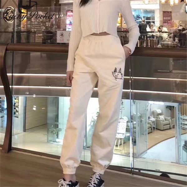women's pants & capris women autumn winter white cat embroidery elastic waist long lemale fashion trousers ladies brand casual zm316, Black;white
women's pants & capris women autumn winter white cat embroidery elastic waist long lemale fashion trousers ladies brand casual zm316, Black;white