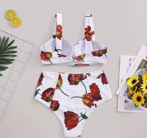 women s swimsuit 2020 two pieces bikini set high waist bikibni push up slim split bathing suit printed floral003, White;black
women s swimsuit 2020 two pieces bikini set high waist bikibni push up slim split bathing suit printed floral003, White;black