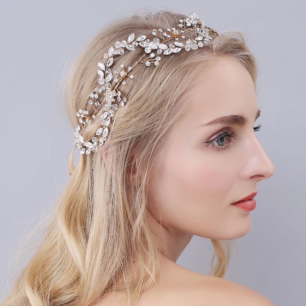 new handmade bridal tiara sandi crystal hairband jewelry wholesale wedding studio p accessories, Golden;silver
new handmade bridal tiara sandi crystal hairband jewelry wholesale wedding studio p accessories, Golden;silver