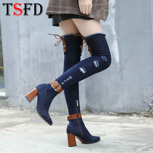 thigh high women's boots big size high heel boots denim shoes for woman soft light long women over-the-knee casual shoe b7, Black
thigh high women's boots big size high heel boots denim shoes for woman soft light long women over-the-knee casual shoe b7, Black