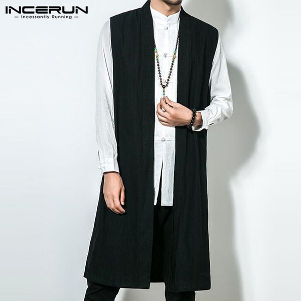 men's trench coats 5xl mens long sleeveless front open casual solid loose retro chinese cotton linen vintage 2021 autumn male jackets, Tan;black
men's trench coats 5xl mens long sleeveless front open casual solid loose retro chinese cotton linen vintage 2021 autumn male jackets, Tan;black