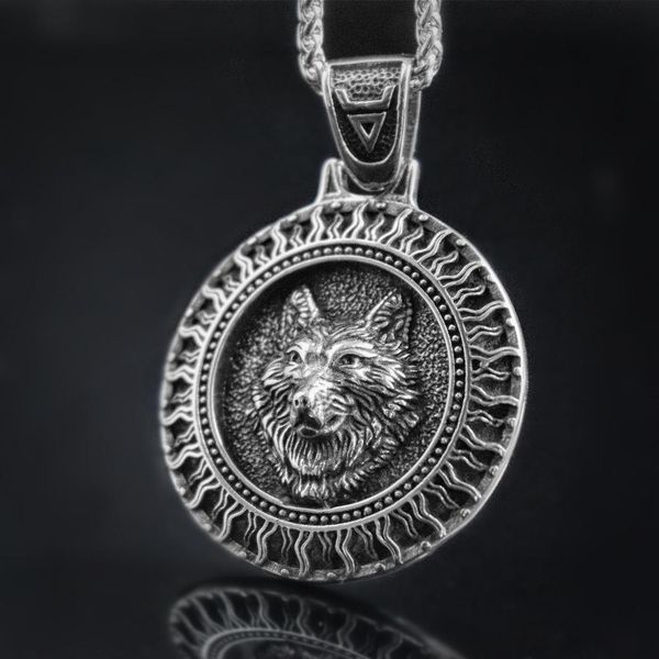 мужская nordic black sun veles wolf из нержавеющей стали 316l подвеска viking rune талисман славянский скандинавский амулет ювелирные издели, Silver
мужская nordic black sun veles wolf из нержавеющей стали 316l подвеска viking rune талисман славянский скандинавский амулет ювелирные издели, Silver