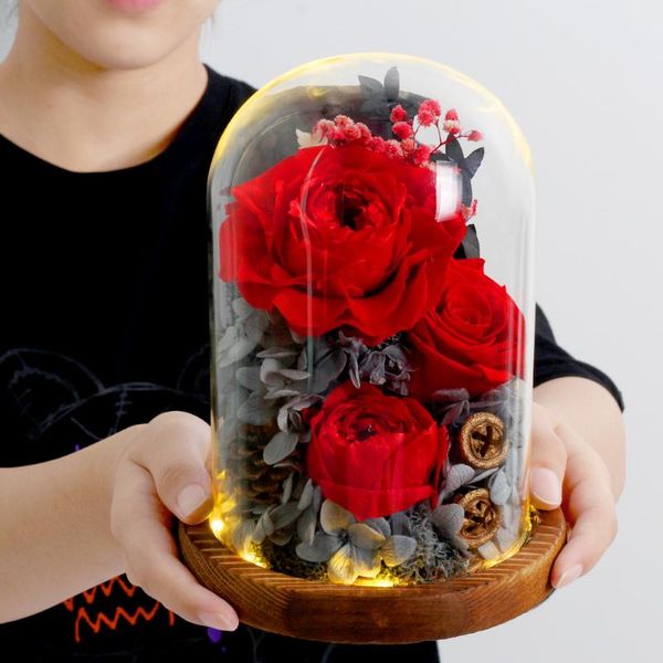 decorative flowers & wreaths eternal flower rose immortal in glass dome with led lamp birthday valentines mother day gifts
decorative flowers & wreaths eternal flower rose immortal in glass dome with led lamp birthday valentines mother day gifts