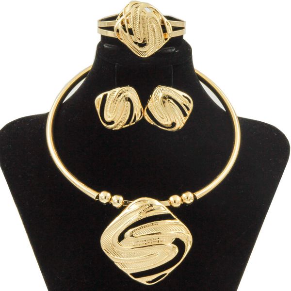 liffly fashion bridal jewelry sets for women dubai gold big necklace earrings bracelet ring wedding engagement jewelry set y200810, Slivery;golden
liffly fashion bridal jewelry sets for women dubai gold big necklace earrings bracelet ring wedding engagement jewelry set y200810, Slivery;golden