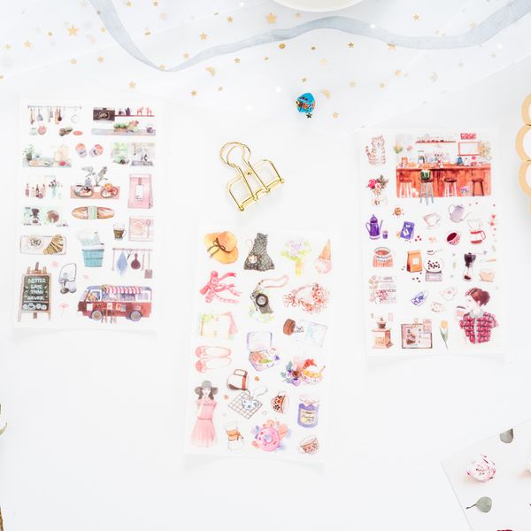 6 pcs/pack meet art young people sticker stickers diary sticker scrapbook decoration pvc stationery stickers
6 pcs/pack meet art young people sticker stickers diary sticker scrapbook decoration pvc stationery stickers