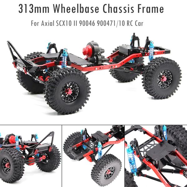 rc car 313mm wheelbase general chassis frame remote control climbing car reverse axle for axial-scx10ii 90046 1/10 telecar gift
rc car 313mm wheelbase general chassis frame remote control climbing car reverse axle for axial-scx10ii 90046 1/10 telecar gift