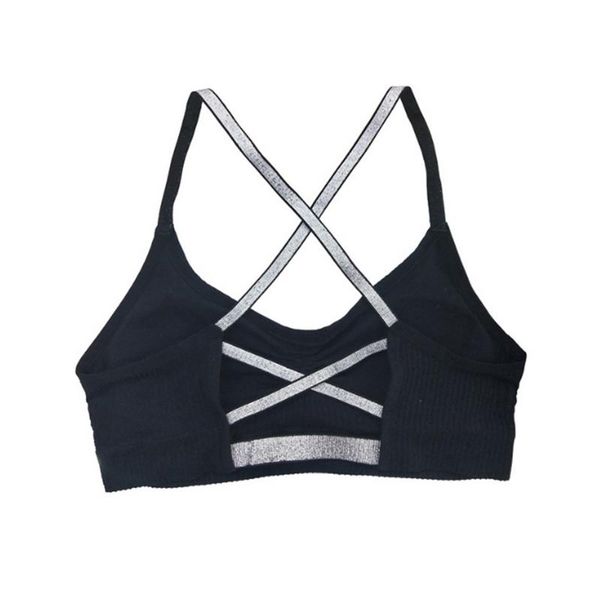 comfortable yoga bra seamless silver strap beauty back breathable sports bra for running yoga gym clothes, White;black
comfortable yoga bra seamless silver strap beauty back breathable sports bra for running yoga gym clothes, White;black
