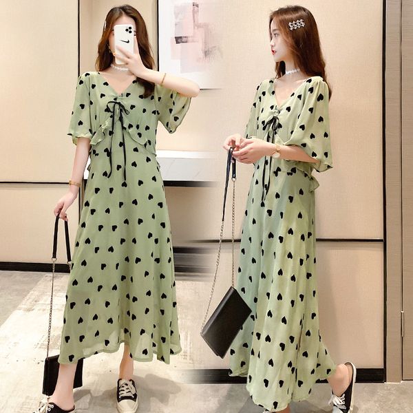 make summer new tide mother pregnant women show thin dress, White
make summer new tide mother pregnant women show thin dress, White