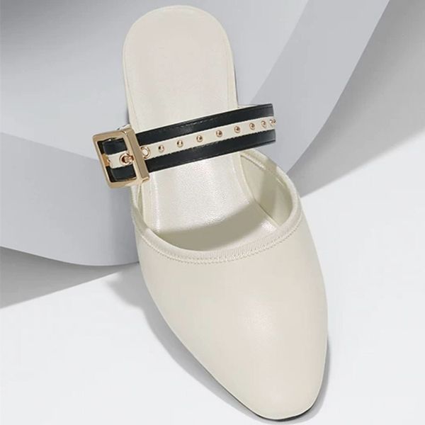 shoes woman 2020 rivet female mule slippers flat square heel multicolored sandals slipers women low mules block new slides, Black
shoes woman 2020 rivet female mule slippers flat square heel multicolored sandals slipers women low mules block new slides, Black