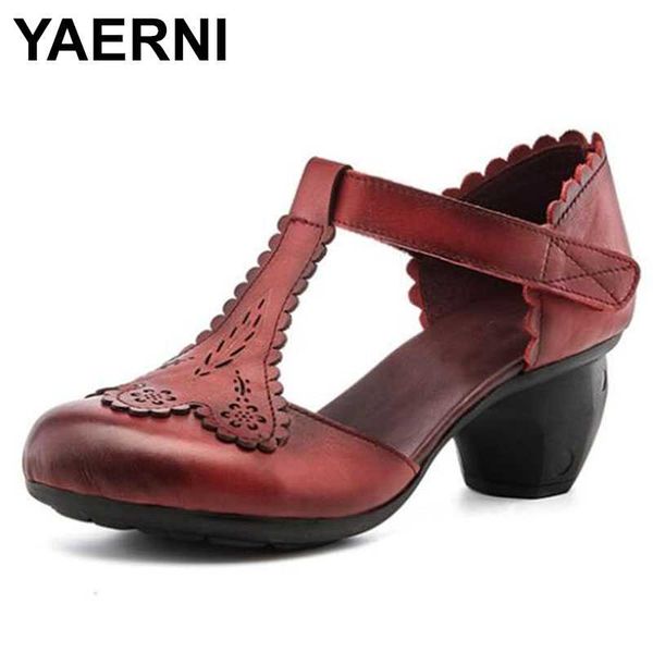 yaernipromotion2020summer new classic retro sandals women genuine leather sandals elegant comfort non-slip wear high heel sandal, Black 
yaernipromotion2020summer new classic retro sandals women genuine leather sandals elegant comfort non-slip wear high heel sandal, Black