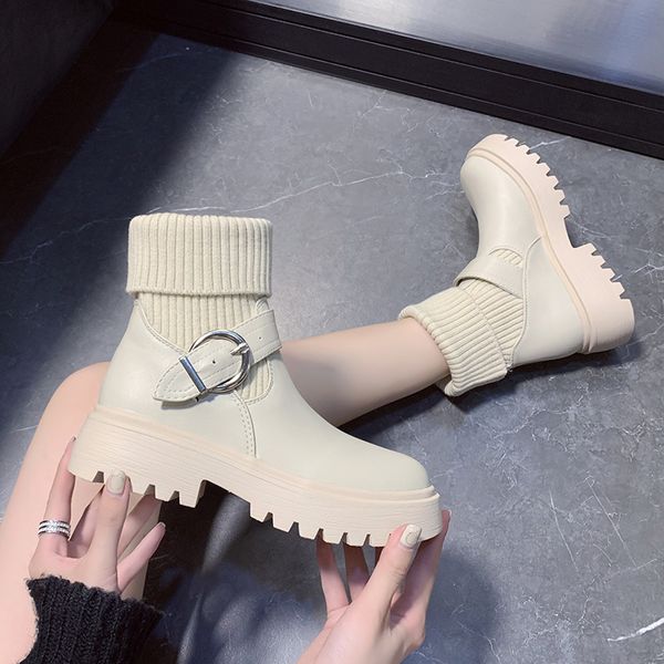 white mid-calf boots women's shoes round toe booties ladies winter footwear boots-women low heels booties short, Black
white mid-calf boots women's shoes round toe booties ladies winter footwear boots-women low heels booties short, Black