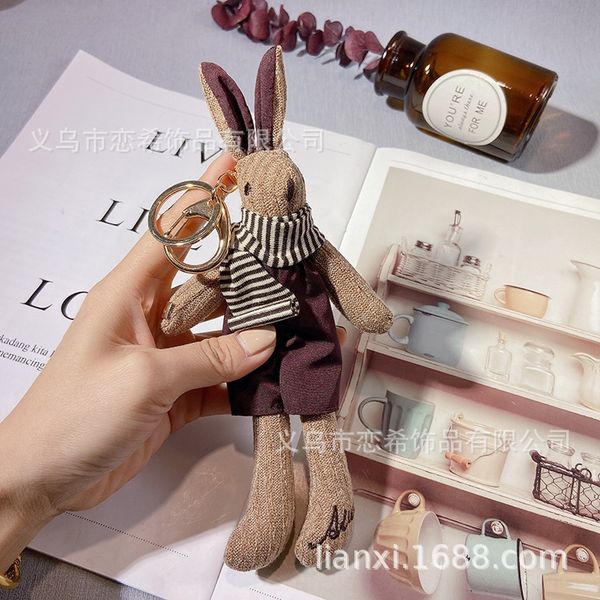 scarf rabbit korean scarf creative key chain striped doll bag pendant handbag gift car accessories couple pendant cgzgf, Slivery;golden
scarf rabbit korean scarf creative key chain striped doll bag pendant handbag gift car accessories couple pendant cgzgf, Slivery;golden