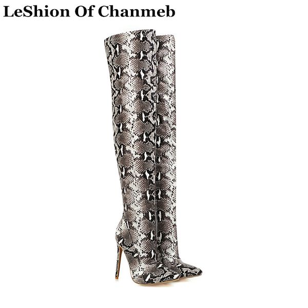 ladies women snake print pu leather thigh high boots 12cm stiletto heels size 43-48 python serpentine over the knee boots shoes, Black
ladies women snake print pu leather thigh high boots 12cm stiletto heels size 43-48 python serpentine over the knee boots shoes, Black