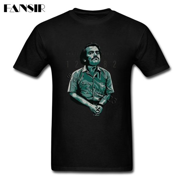 men t-shirts pablo escobar short sleeved cotton o neck t shirt for teenage shirt