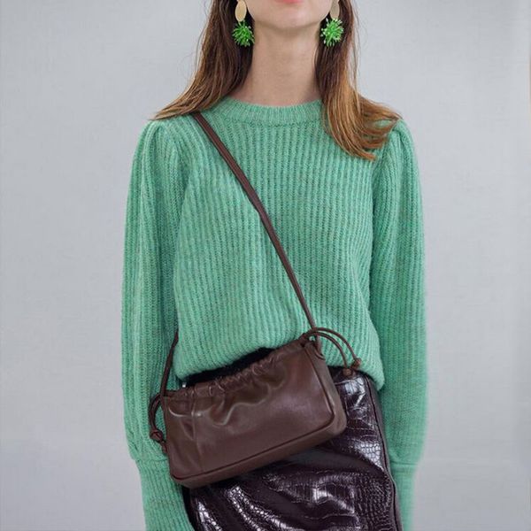chic acrylic chain leather hobos bag luxury women bags purses and handbags shoulder bags korean japanese young lady