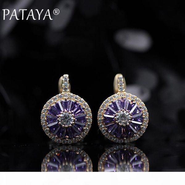pataya new original design limited 585 rose gold luxury micro-wax inlay natural zircon drop earrings women wedding party jewelry j190625, Golden
pataya new original design limited 585 rose gold luxury micro-wax inlay natural zircon drop earrings women wedding party jewelry j190625, Golden
