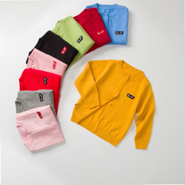 kids fashion sweaters children casual solid color cardigan long sleeve boys girls trendy knitted cardigans with heart & eyes embroidery, Blue
kids fashion sweaters children casual solid color cardigan long sleeve boys girls trendy knitted cardigans with heart & eyes embroidery, Blue