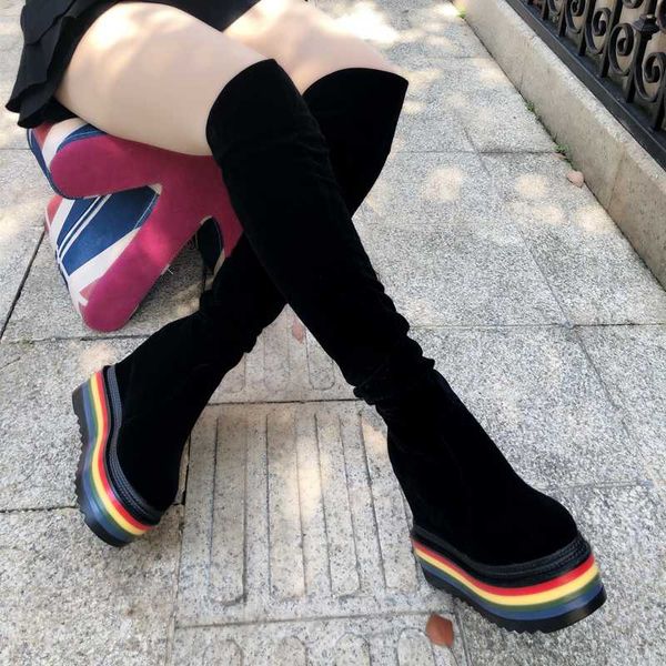 increase within boots lady over-the-knee boots fashion casual stretch high suede 14cm wedges womens long, Black
increase within boots lady over-the-knee boots fashion casual stretch high suede 14cm wedges womens long, Black