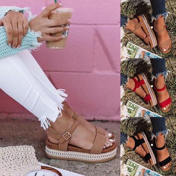 2020 new sfit shoes woman summer platform women's sandals leather straps muffin bottom casual sandals zapatillas mujer, Black
2020 new sfit shoes woman summer platform women's sandals leather straps muffin bottom casual sandals zapatillas mujer, Black
