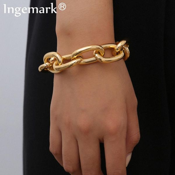 goth punk cuban heavy metal bracelet bangle women men armband rock chunky aluminum twisted thick lock bracelets friends jewelry, Black
goth punk cuban heavy metal bracelet bangle women men armband rock chunky aluminum twisted thick lock bracelets friends jewelry, Black