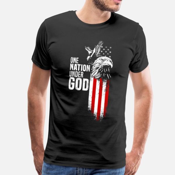 one nation under god t shirt men printing 100% cotton round collar fitness comical spring natural shirt, White;black
one nation under god t shirt men printing 100% cotton round collar fitness comical spring natural shirt, White;black