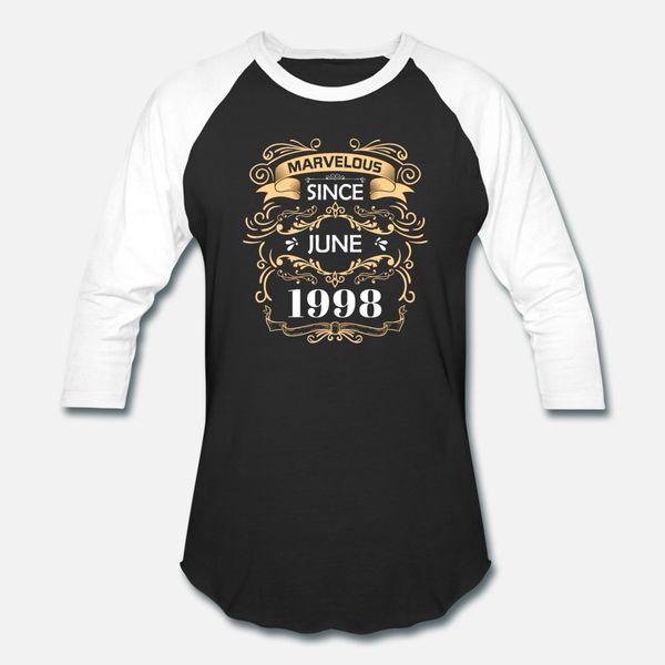 fabulous since june 1998 birthday gift t shirt men personalized 100% cotton crew neck basic solid famous basic summer style pattern shirt
fabulous since june 1998 birthday gift t shirt men personalized 100% cotton crew neck basic solid famous basic summer style pattern shirt
