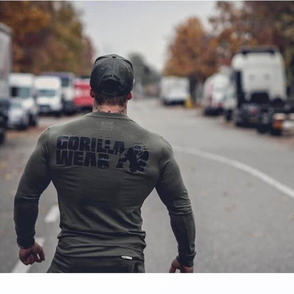 new fashion fitness long-sleeved t-shirt men's cotton stretch slim gorilla wear printing gyms fitness outdoor sports t-shirt, White;black
new fashion fitness long-sleeved t-shirt men's cotton stretch slim gorilla wear printing gyms fitness outdoor sports t-shirt, White;black