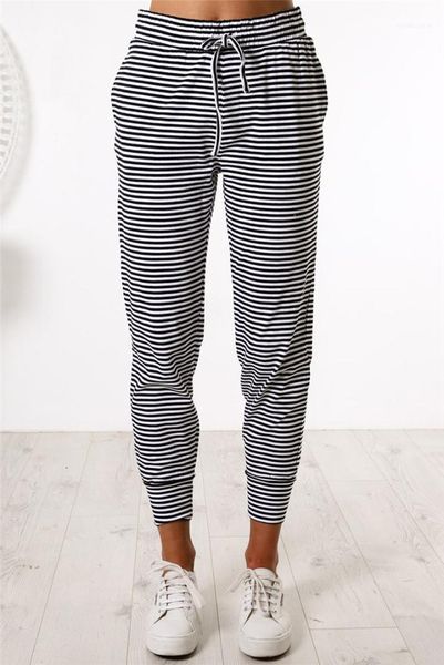 waist drawstring striped printed ladies pencil pants casual female clothing fashion designer womens pants loose high, Black;white
waist drawstring striped printed ladies pencil pants casual female clothing fashion designer womens pants loose high, Black;white