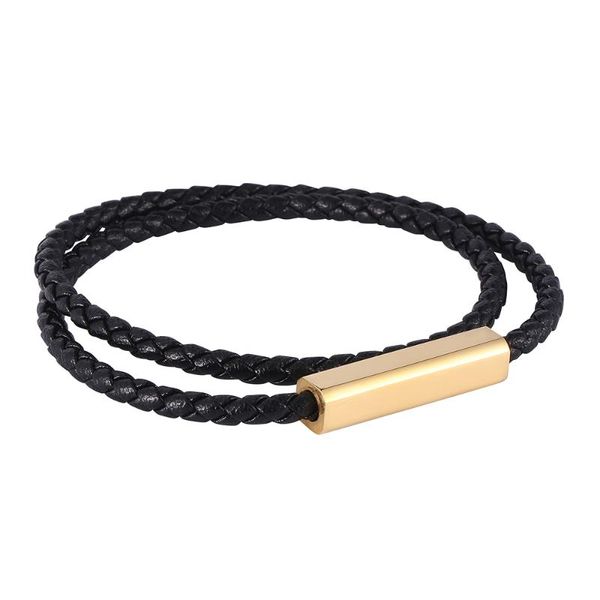 fashion black braided leather bracelet men bracelet for women jewelry multilayer leather magnetic clasps charm bb0596, Golden;silver 
fashion black braided leather bracelet men bracelet for women jewelry multilayer leather magnetic clasps charm bb0596, Golden;silver