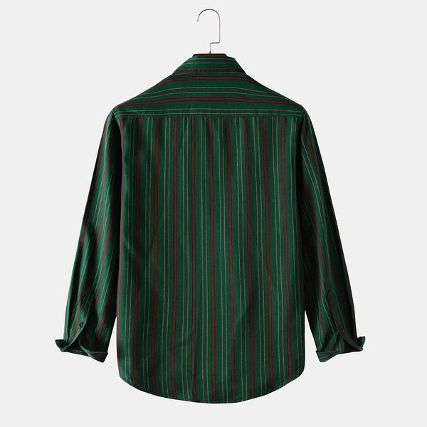 e-baihui 2021 european and american new men's shirts, long-sleeved striped chest pocket shirts, new fit men's shirts t0645, White;black
e-baihui 2021 european and american new men's shirts, long-sleeved striped chest pocket shirts, new fit men's shirts t0645, White;black