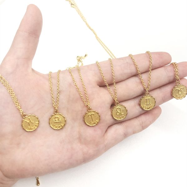 gold disc constellation necklace fashion jewelry stainless steel chain 12 zodiac pendant horoscope necklace birthday gifts, Silver
gold disc constellation necklace fashion jewelry stainless steel chain 12 zodiac pendant horoscope necklace birthday gifts, Silver