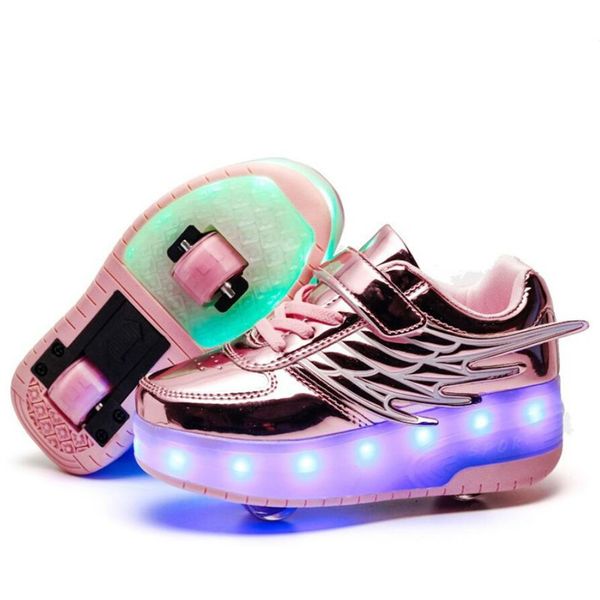 risrich kids led roller shoes glowing light up usb charging luminous sneakers with wheels kids rollers skate shoes for boy girls lj200826, Black;grey
risrich kids led roller shoes glowing light up usb charging luminous sneakers with wheels kids rollers skate shoes for boy girls lj200826, Black;grey