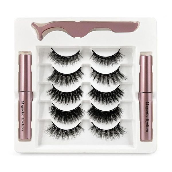 false eyelashes five pairs of magnetic two liquid eyeliner easy to wear lashes sets makeup tools sale
false eyelashes five pairs of magnetic two liquid eyeliner easy to wear lashes sets makeup tools sale
